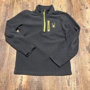 Spyder Gray Quarter-Zip Fleece Sweater